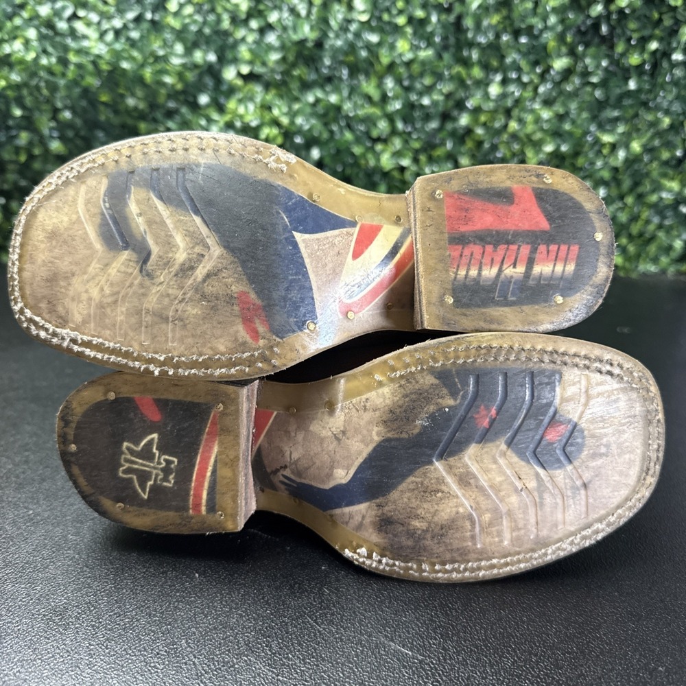 Tin Haul Kids Western Boots Brown Leather Size 13 - Picture 11 of 13